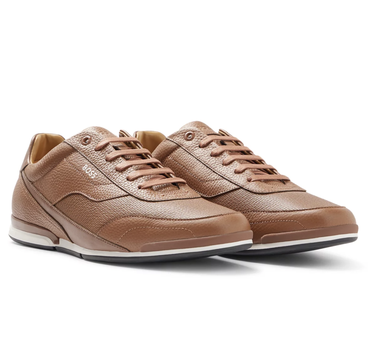 Baskets BOSS marron SATURN_LOWP_TBPF2