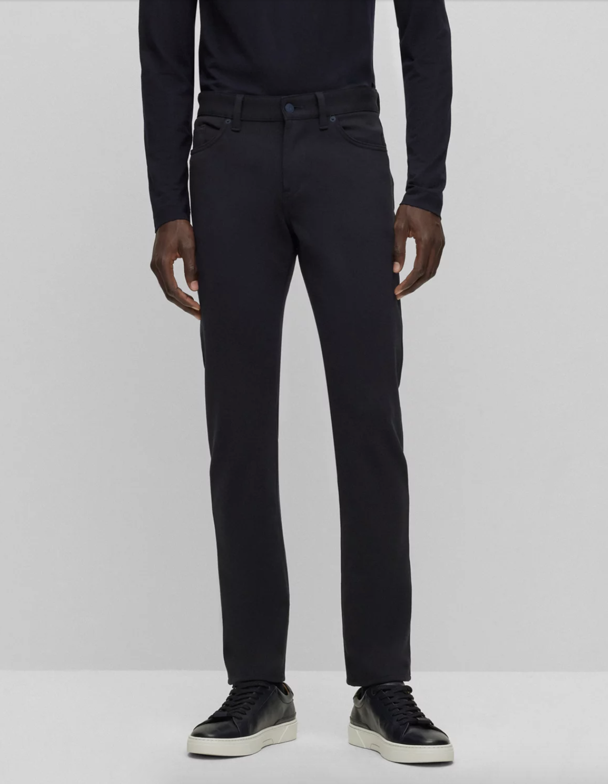 Pantalon slim fit en jersey
