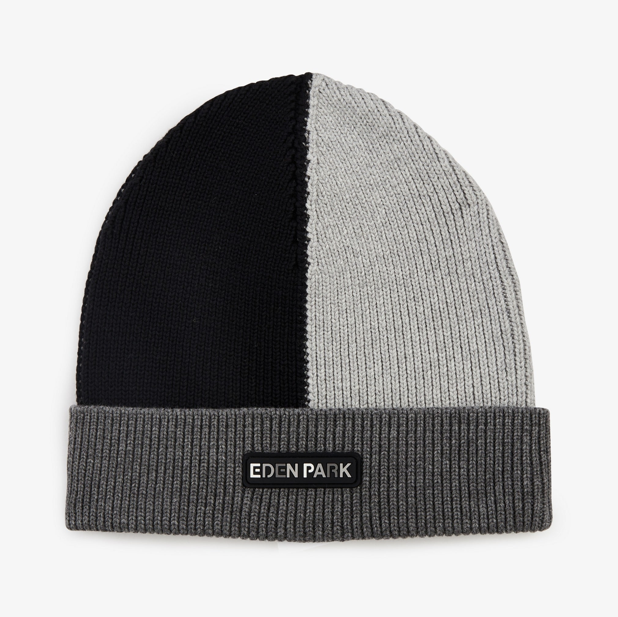 Bonnet noir et gris colorblock H23CHABN0004/NO