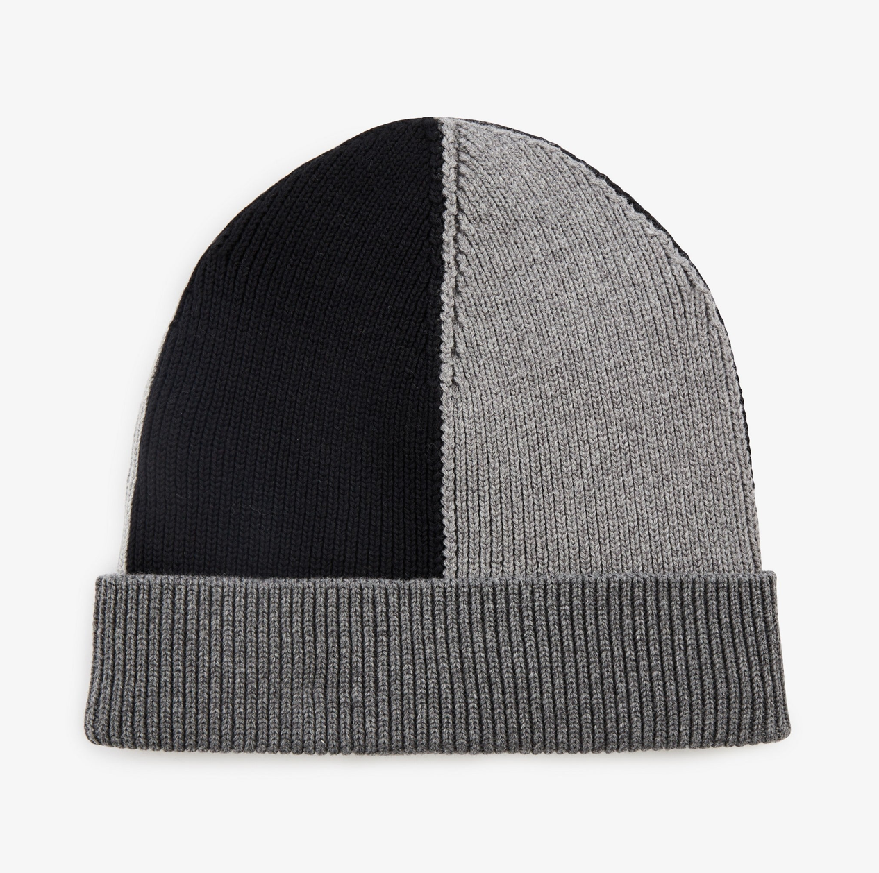 Bonnet noir et gris colorblock H23CHABN0004/NO