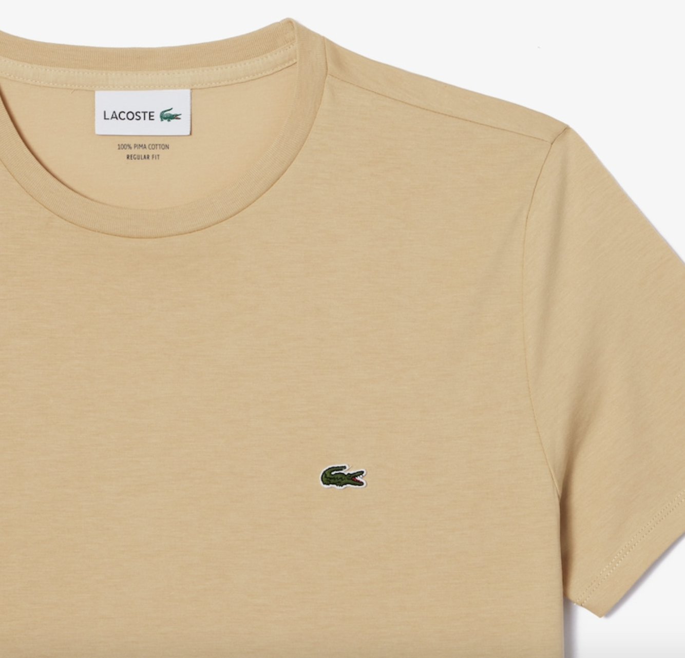 T-shirt col rond beige TH6709