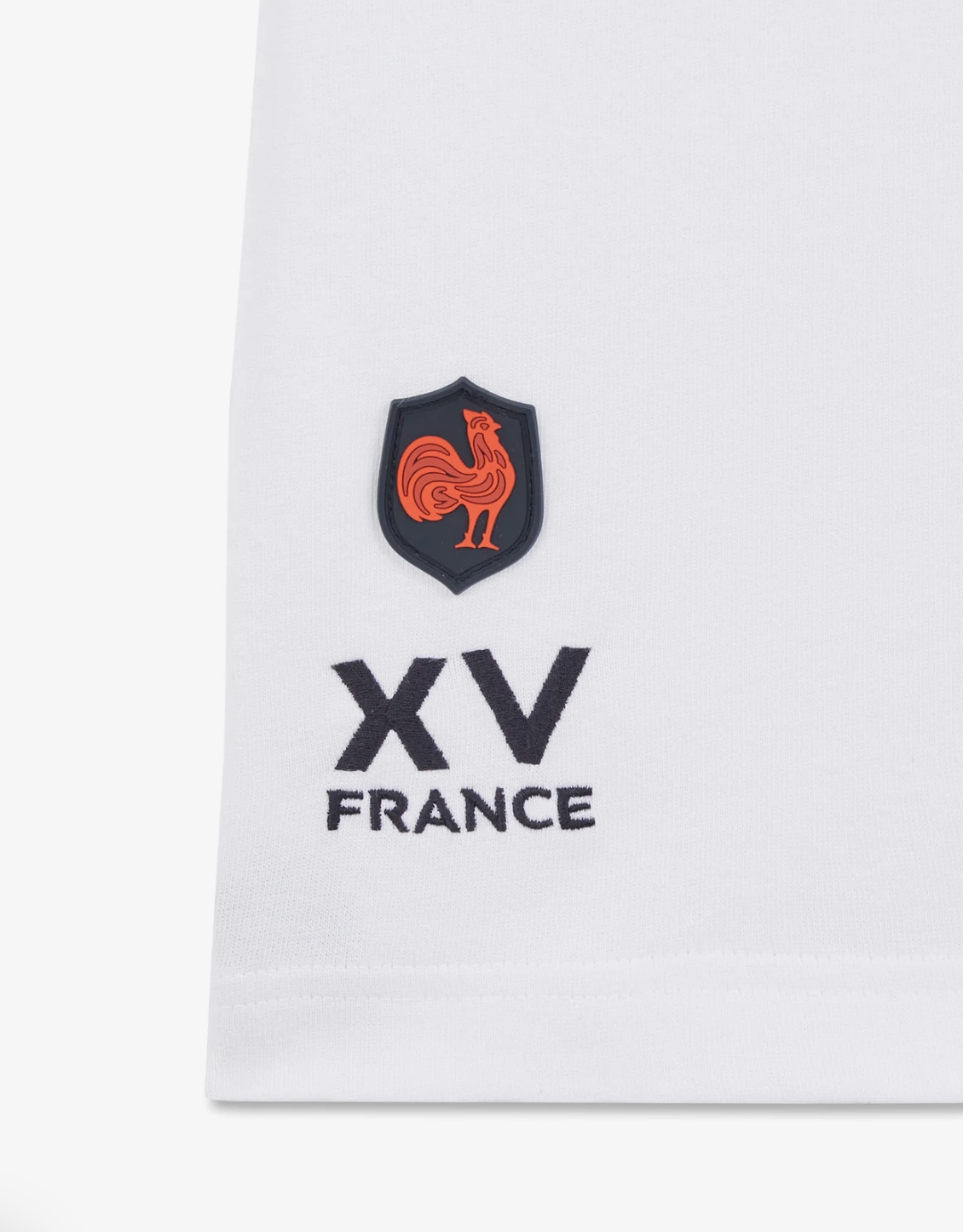 Maillot blanc broderies XV de France E24MAIMC0013/BC