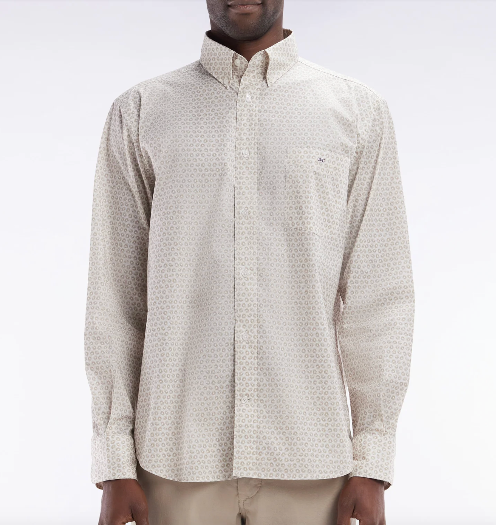 CHEMISE GRAPHIQUE BEIGE