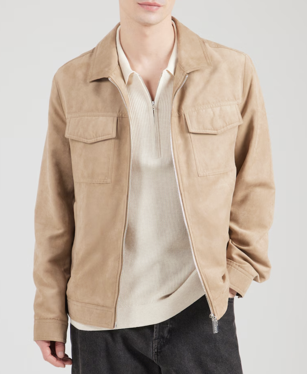 VESTE MI-SAISON BEIGE